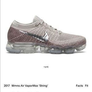 Nike Air Vapormax Flyknit “String/Chrome-Sunset Glow” Size 10 Women